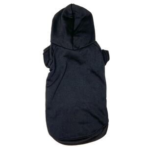 Plain Black Dog Hoodie Sweatshirt Pet Clothes